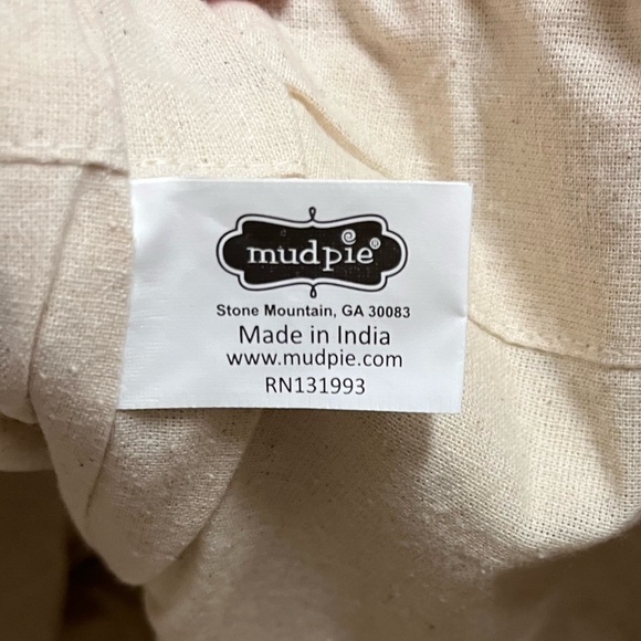 Mud Pie Handloom Tassel Tote, Cream - Picture 12 of 12